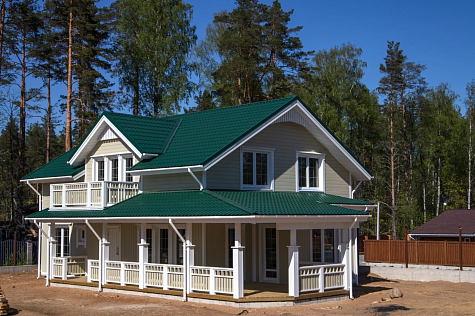 Купить Металлочерепица МП Ламонтерра / Монтеррей, PE 0,45 цвет RAL6029 Зеленая мята - изображение 2